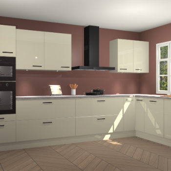 Magnolia hoogglans keuken Graz 72407