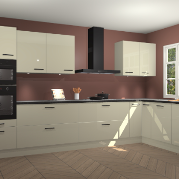 Magnolia hoogglans keuken Graz 72449