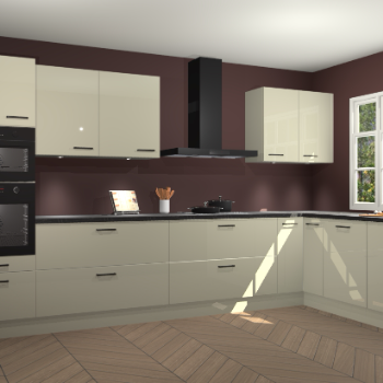 Magnolia hoogglans keuken Graz 72450