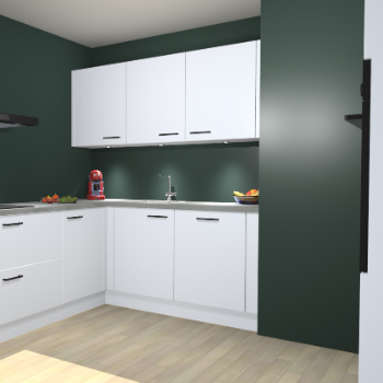 Sneeuwwitte keuken Noorwegen 42571