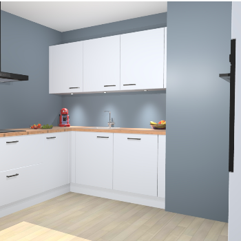 Sneeuwwitte keuken Noorwegen 42689