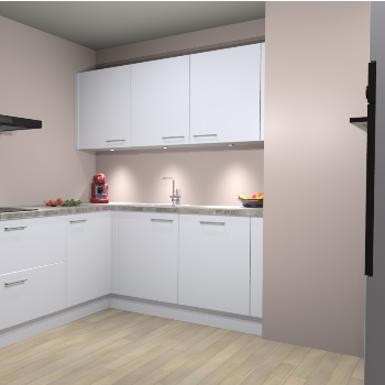Sneeuwwitte keuken Noorwegen 47224
