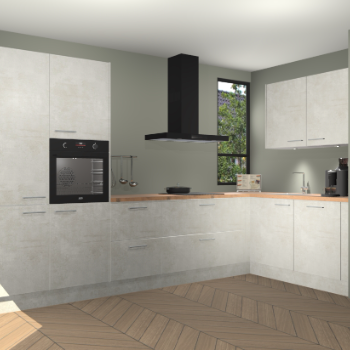 Beton Opal keuken Vlaanderen 48654