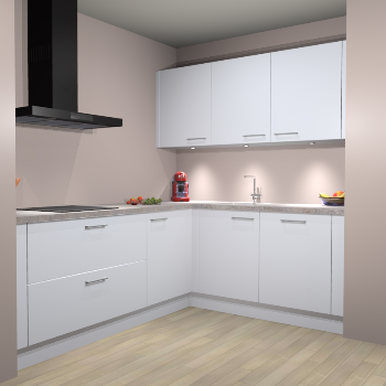 Sneeuwwitte keuken Noorwegen 47225