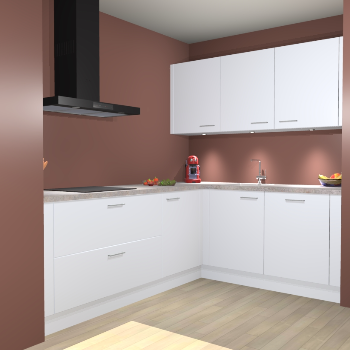 Sneeuwwitte keuken Noorwegen 47229