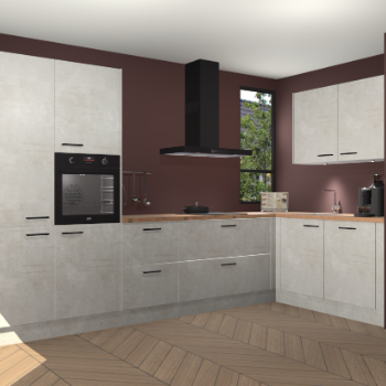 Beton Opal keuken Vlaanderen 48657