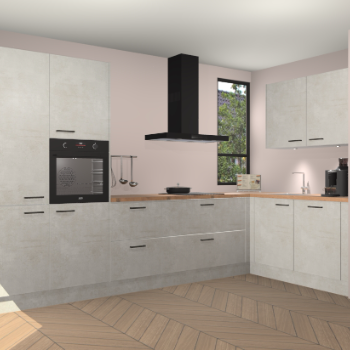 Beton Opal keuken Vlaanderen 48658