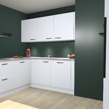 Sneeuwwitte keuken Noorwegen 47239