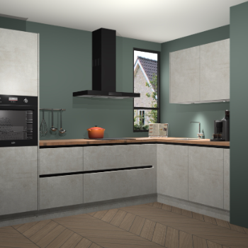 Beton Opal greeploze keuken Vlaanderen 48659