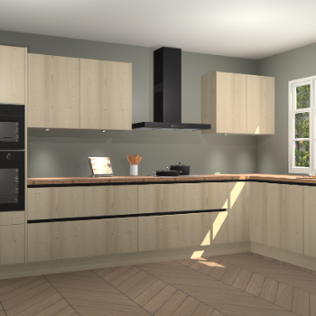 Vuren greeploze keuken Graz 74265