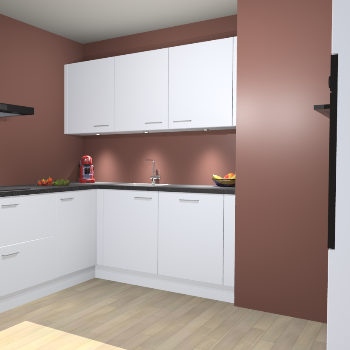 Sneeuwwitte keuken Noorwegen 47230