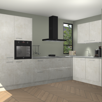 Beton Opal keuken Vlaanderen 48660