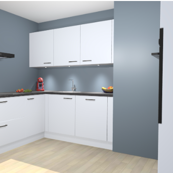 Sneeuwwitte keuken Noorwegen 47245