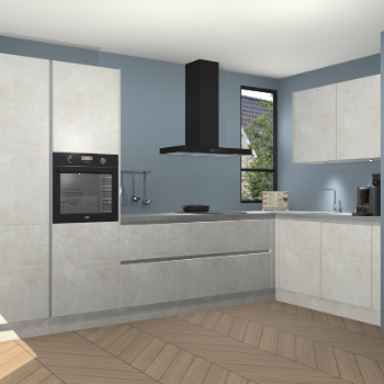 Beton Opal greeploze keuken Vlaanderen 48662