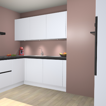 Sneeuwwitte greeploze keuken Noorwegen 47250