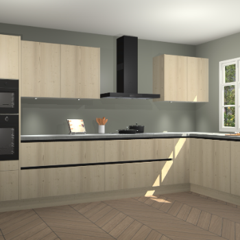 Vuren greeploze keuken Graz 74307