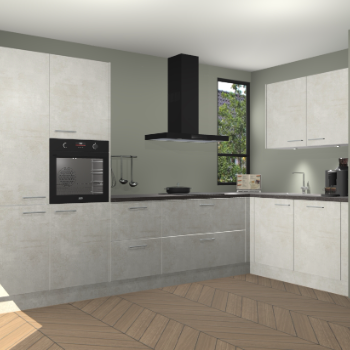 Beton Opal keuken Vlaanderen 48667