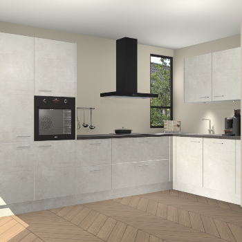 Beton Opal keuken Vlaanderen 48668