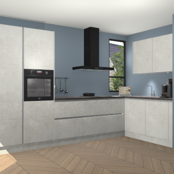 Beton Opal greeploze keuken Vlaanderen 48669