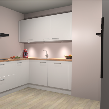 Zijdegrijze keuken Noorwegen 47326