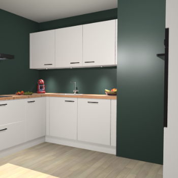 Zijdegrijze keuken Noorwegen 47330