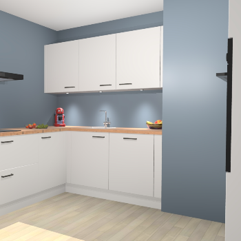 Zijdegrijze keuken Noorwegen 47331