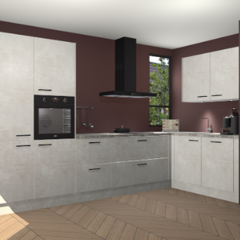 Beton Opal keuken Vlaanderen 48677