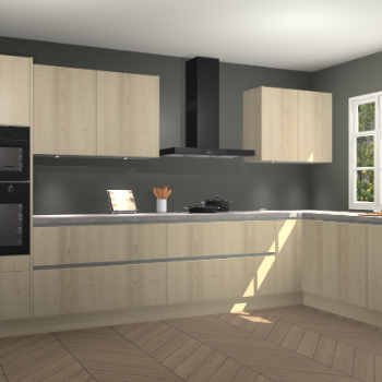 Vuren greeploze keuken Graz 74405