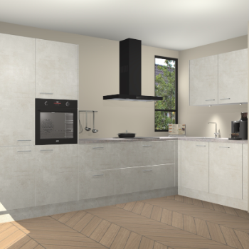 Beton Opal keuken Vlaanderen 48681