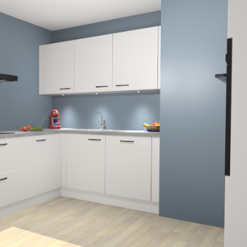 Zijdegrijze keuken Noorwegen 47409