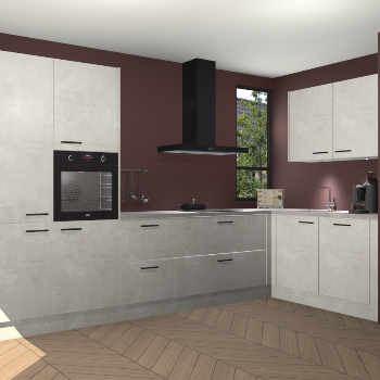 Beton Opal keuken Vlaanderen 48683