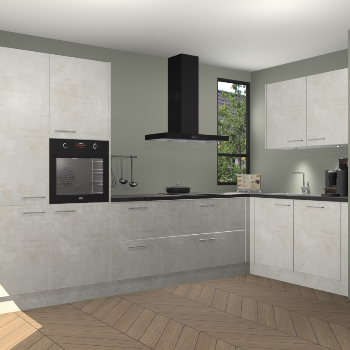 Beton Opal keuken Vlaanderen 48703