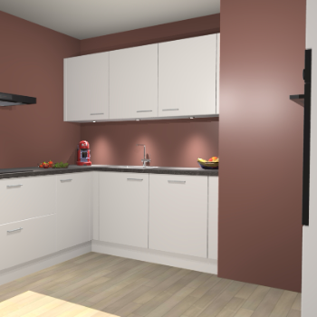 Zijdegrijze keuken Noorwegen 47393