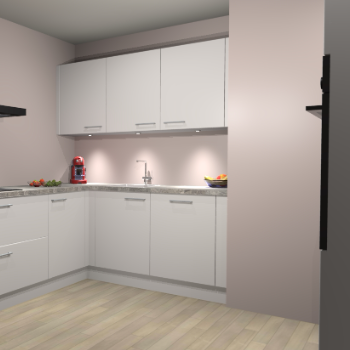 Zijdegrijze keuken Noorwegen 47389