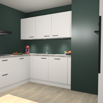 Zijdegrijze keuken Noorwegen 47405