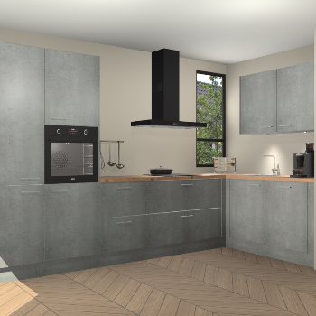 Beton Parelgrijs keuken Vlaanderen 48717