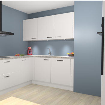 Zijdegrijze keuken Noorwegen 47411