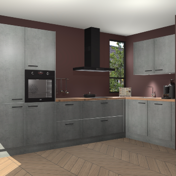 Beton Parelgrijs keuken Vlaanderen 48719