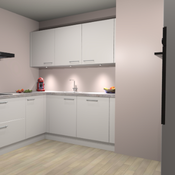 Zijdegrijze keuken Noorwegen 47390