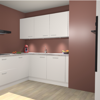 Zijdegrijze keuken Noorwegen 47395