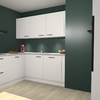 Zijdegrijze keuken Noorwegen 47406