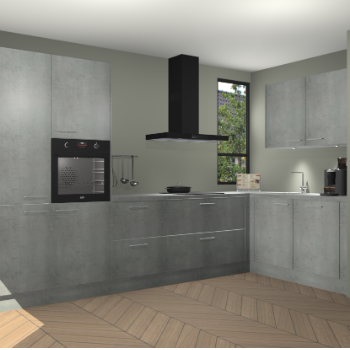 Beton Parelgrijs keuken Vlaanderen 48735