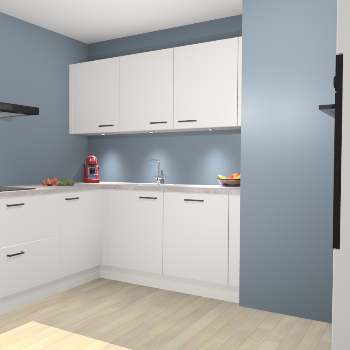 Zijdegrijze keuken Noorwegen 47412