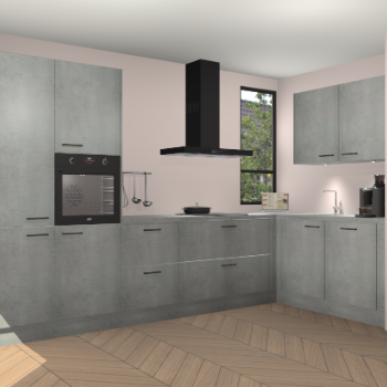 Beton Parelgrijs keuken Vlaanderen 48739