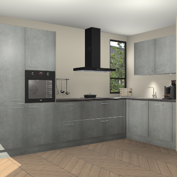 Beton Parelgrijs keuken Vlaanderen 48751