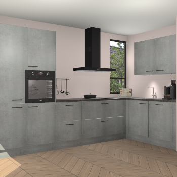 Beton Parelgrijs keuken Vlaanderen 48754