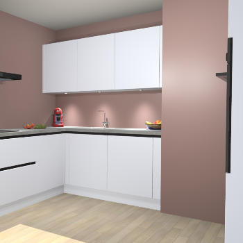 Sneeuwwitte greeploze keuken Noorwegen 32580