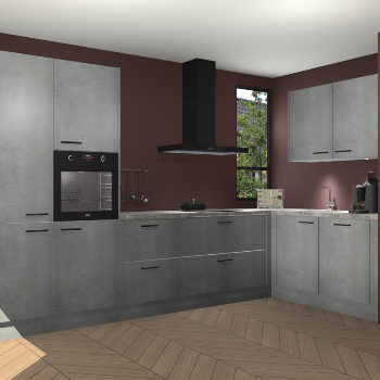 Beton Parelgrijs keuken Vlaanderen 48799