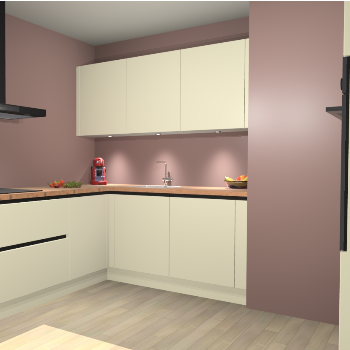 Magnolia greeploze keuken Noorwegen 47474