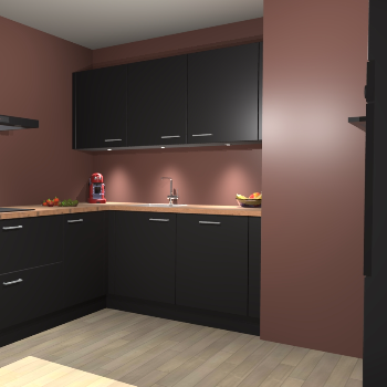 Zwarte keuken Noorwegen 47466